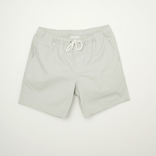 Pull On Chino Short with Side Entry Pockets and Single Back Patch Pocket