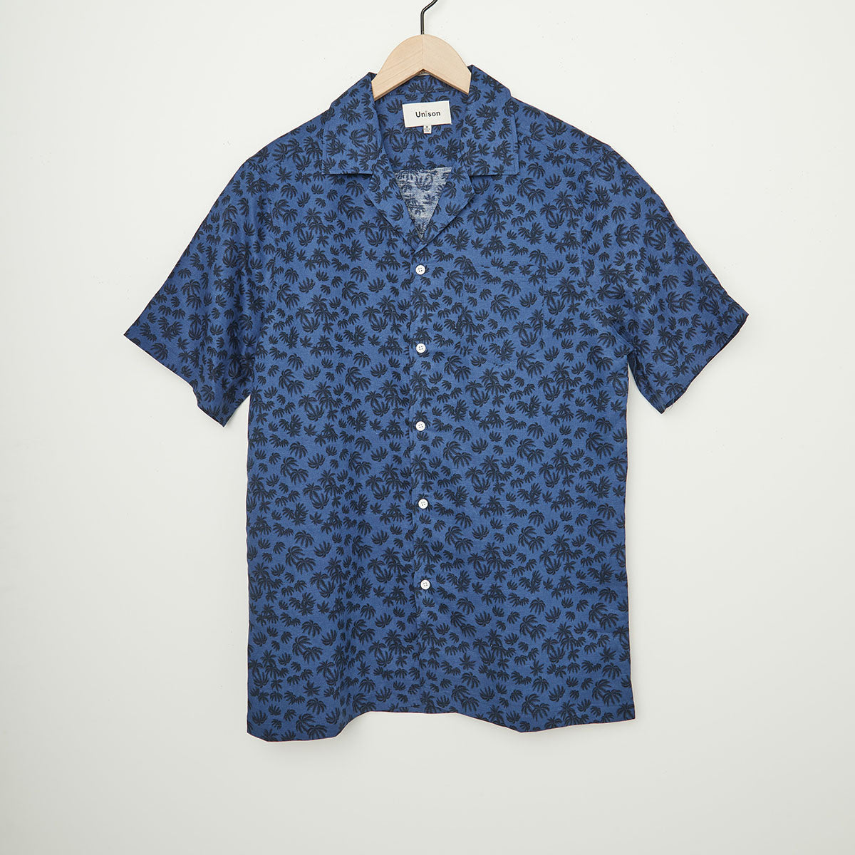 Short Sleeve Patch Pocket Shirt with Camp Collar